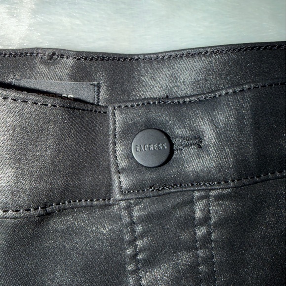 Express Black Coated Jeans - Picture 9 of 16